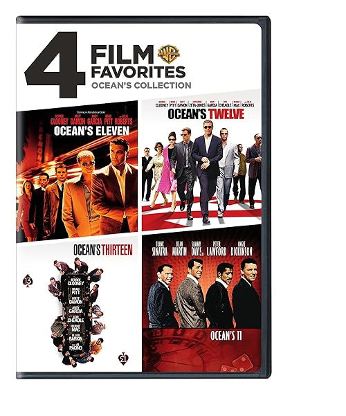 4 Film Favorites: Ocean's Collection (Ocean's 11 (1960), Ocean's Eleven (2001), Ocean's Twelve, Ocean's Thirteen)