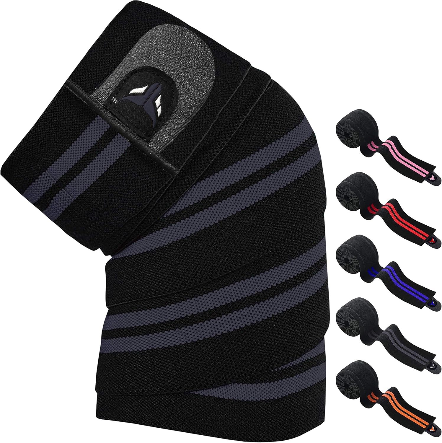 Mytra Fusion Knee Wraps 80-Inches Long knee Strap, Weightlifting Bandage Gym, Fitness, Workout