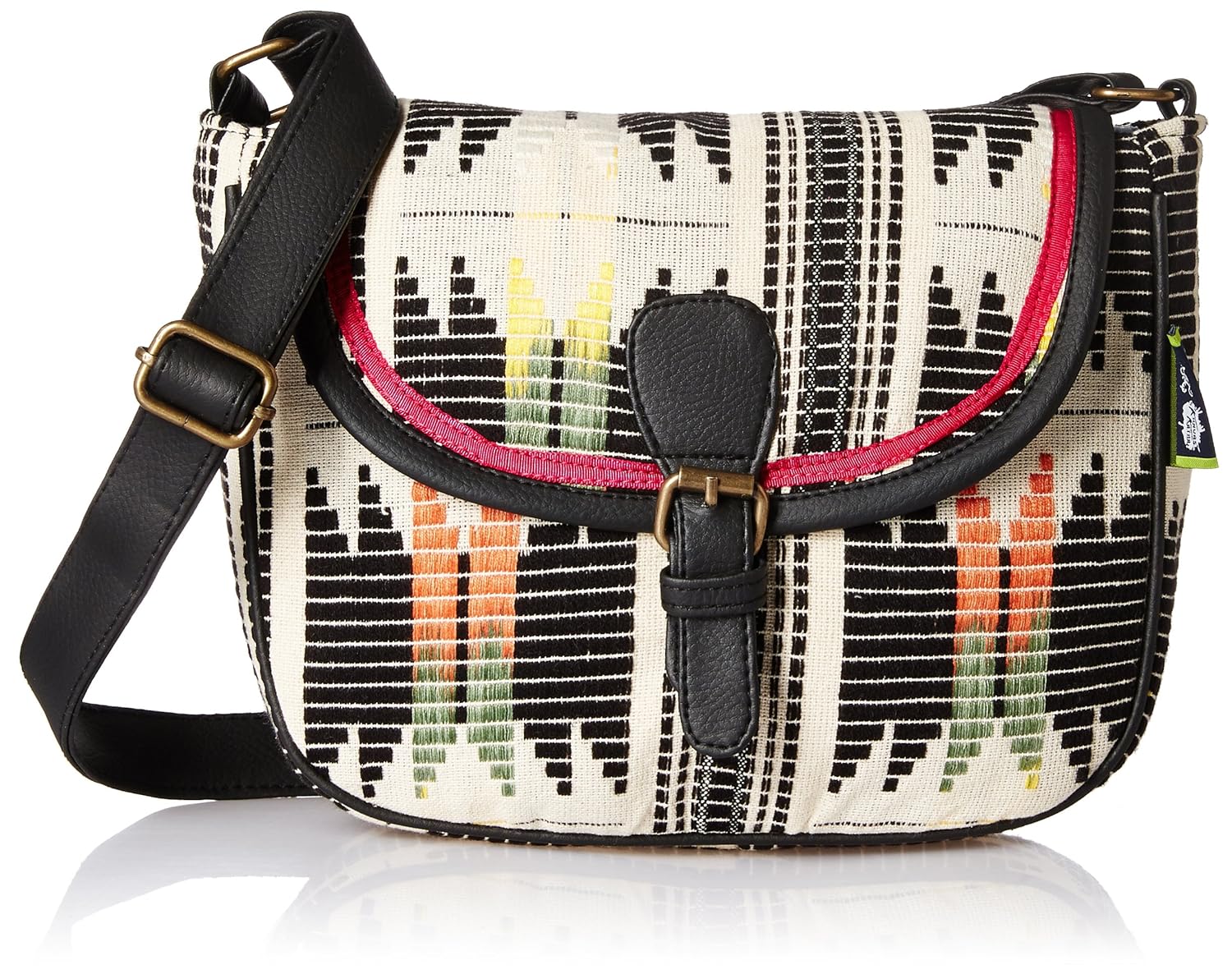 kanvas katha women's sling bag (multicolor) (kksljq027)