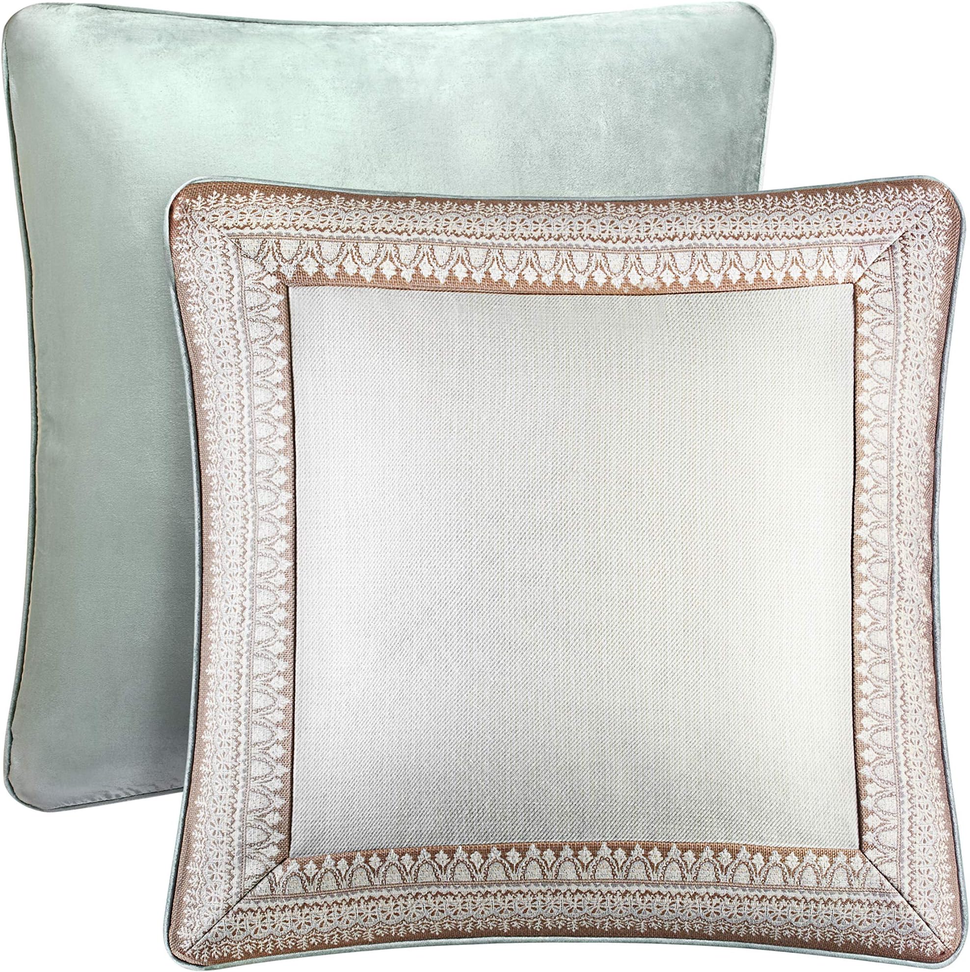Five Queens Court Carlina Euro Sham, Powder Blue, 26x26