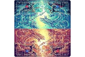 sabermaster Card Rubber Mat - 2 Player, Square playmat for Gamer 60x60cm/23.6x23.6inch