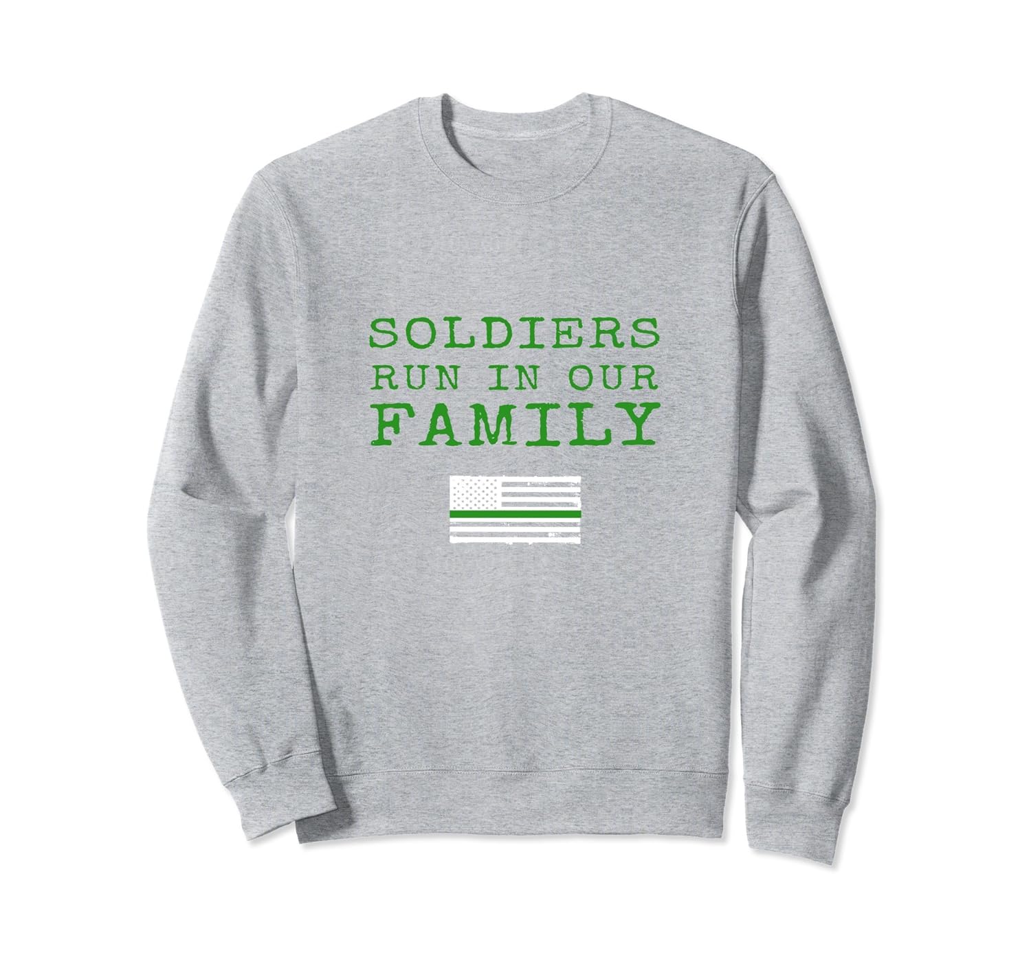 Soldiers Run In Our Family Father Son Daughter Sweatshirt-anz