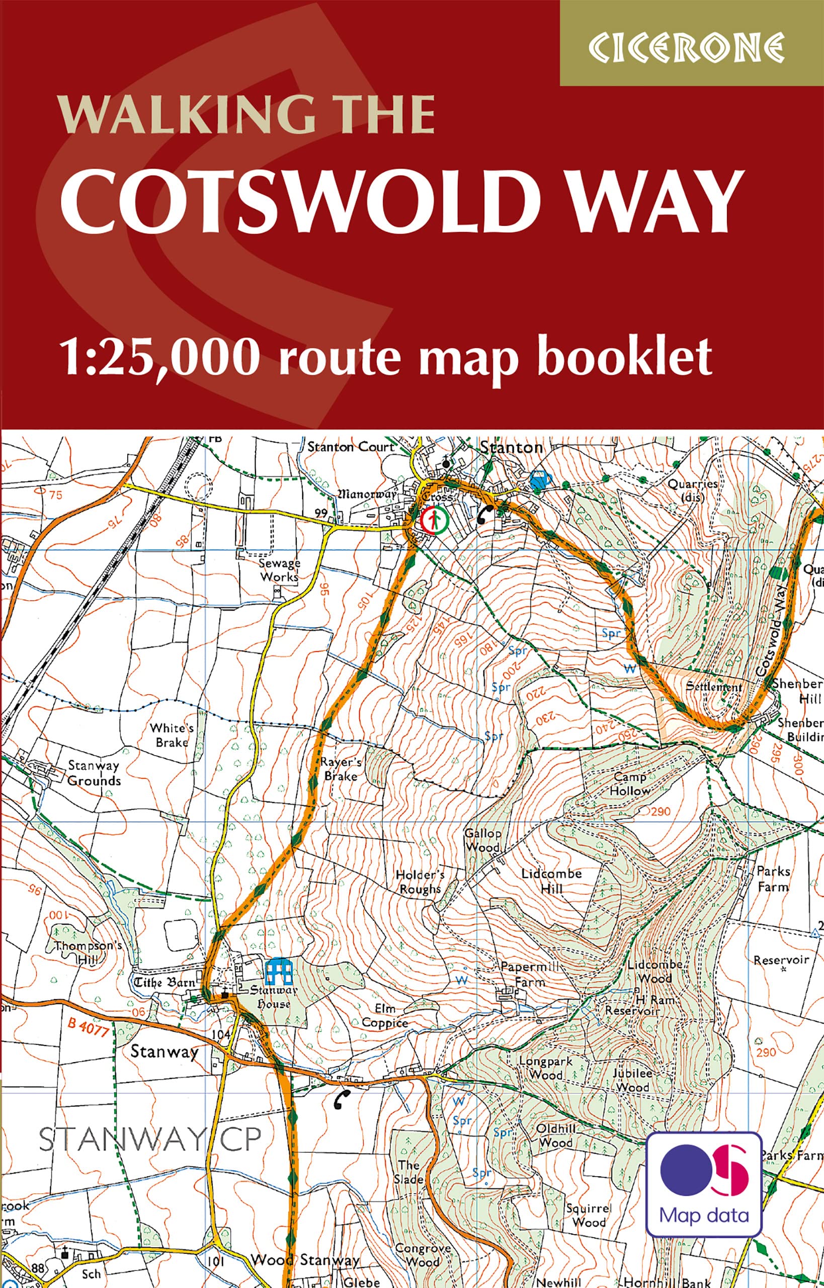 Cotswold Way Map Booklet: 1:25,000 OS Route Mapping (Cicerone Guide)