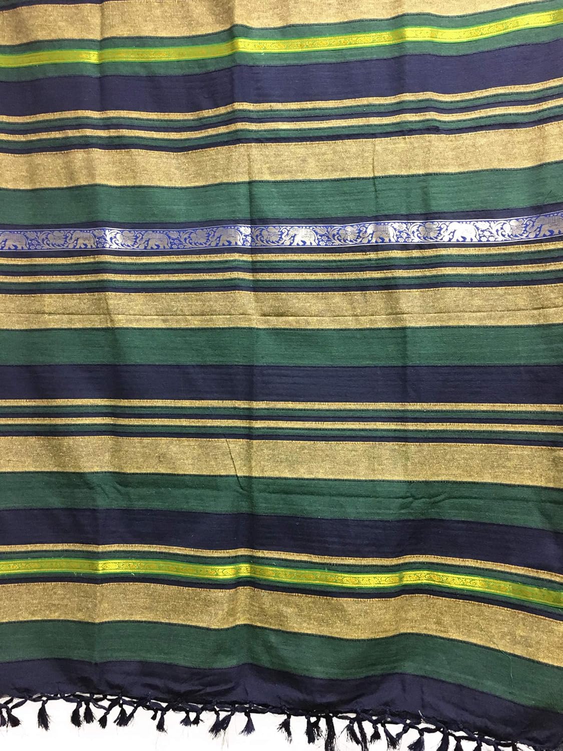 逆輸入 ザリ 象 コットン リブ編み クラシック インディアン Cottage