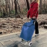 SG Traders 51L Lightweight Shopping Trolley on Wheels Blue view 6