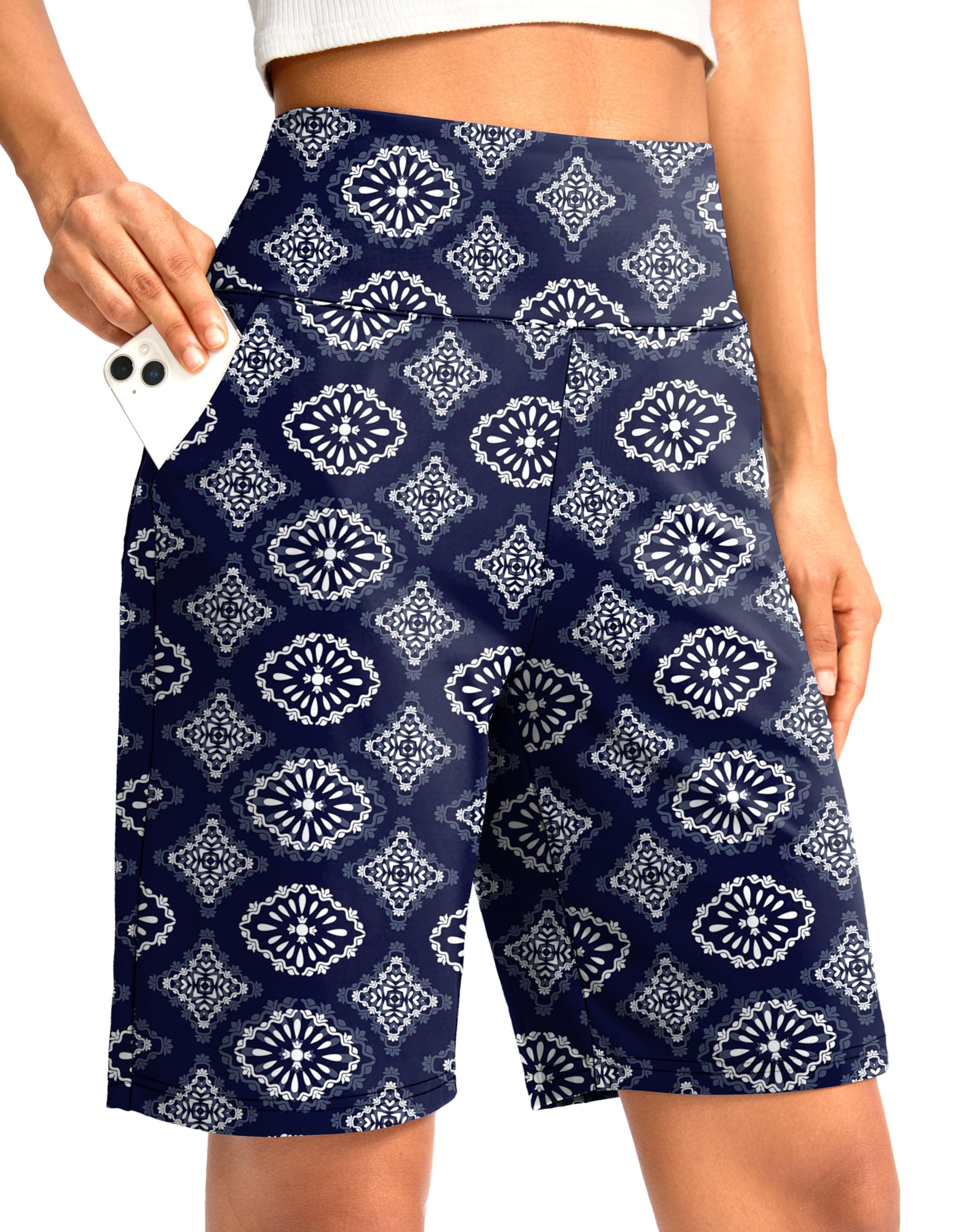 G Gradual Women's Bermuda Long Shorts with Pockets