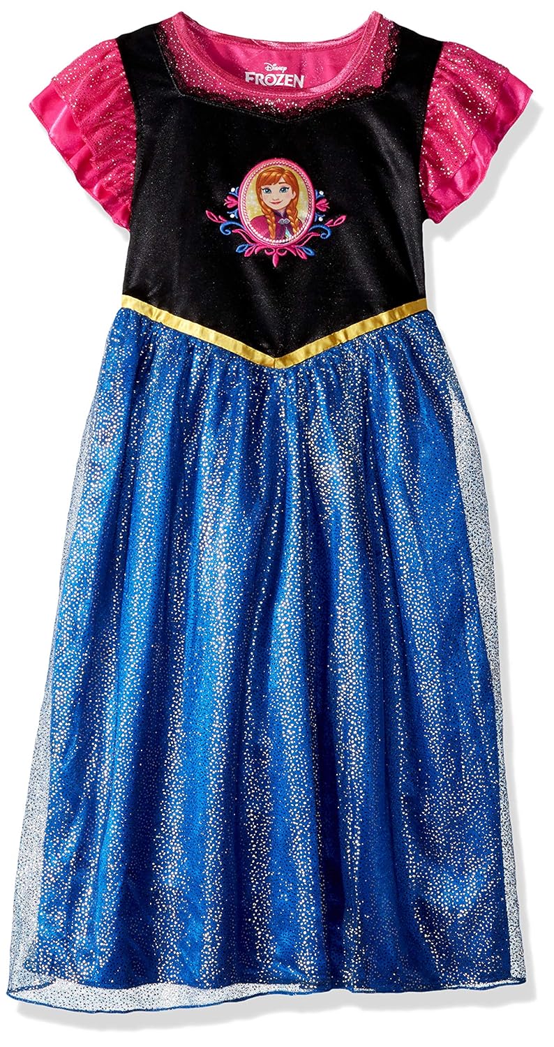 Buy Disney Girls' Little Frozen Anna Fantasy Nightgown, Royalty, 4 at