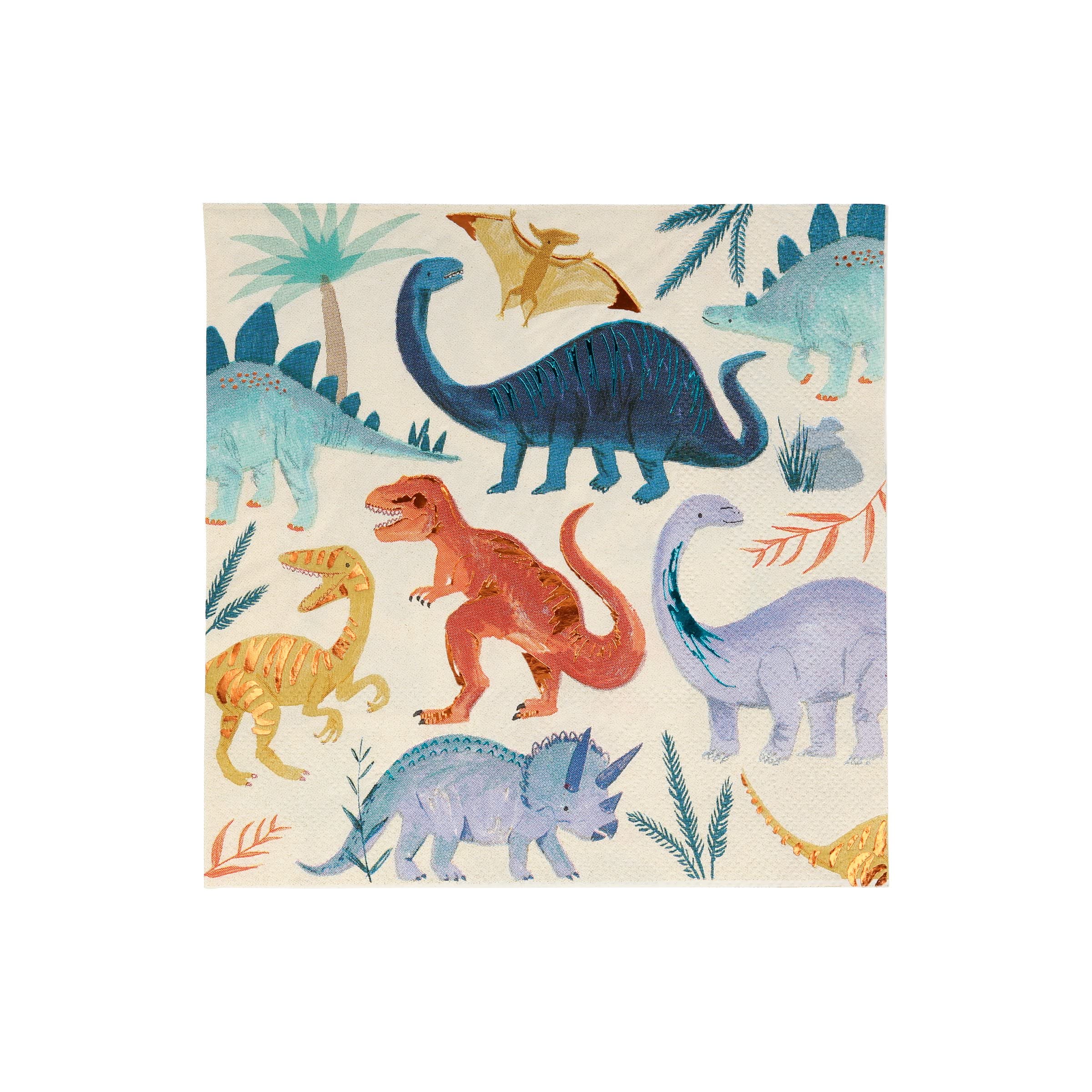 Meri Meri Dinosaur Kingdom Large Napkins (Pack of 16)