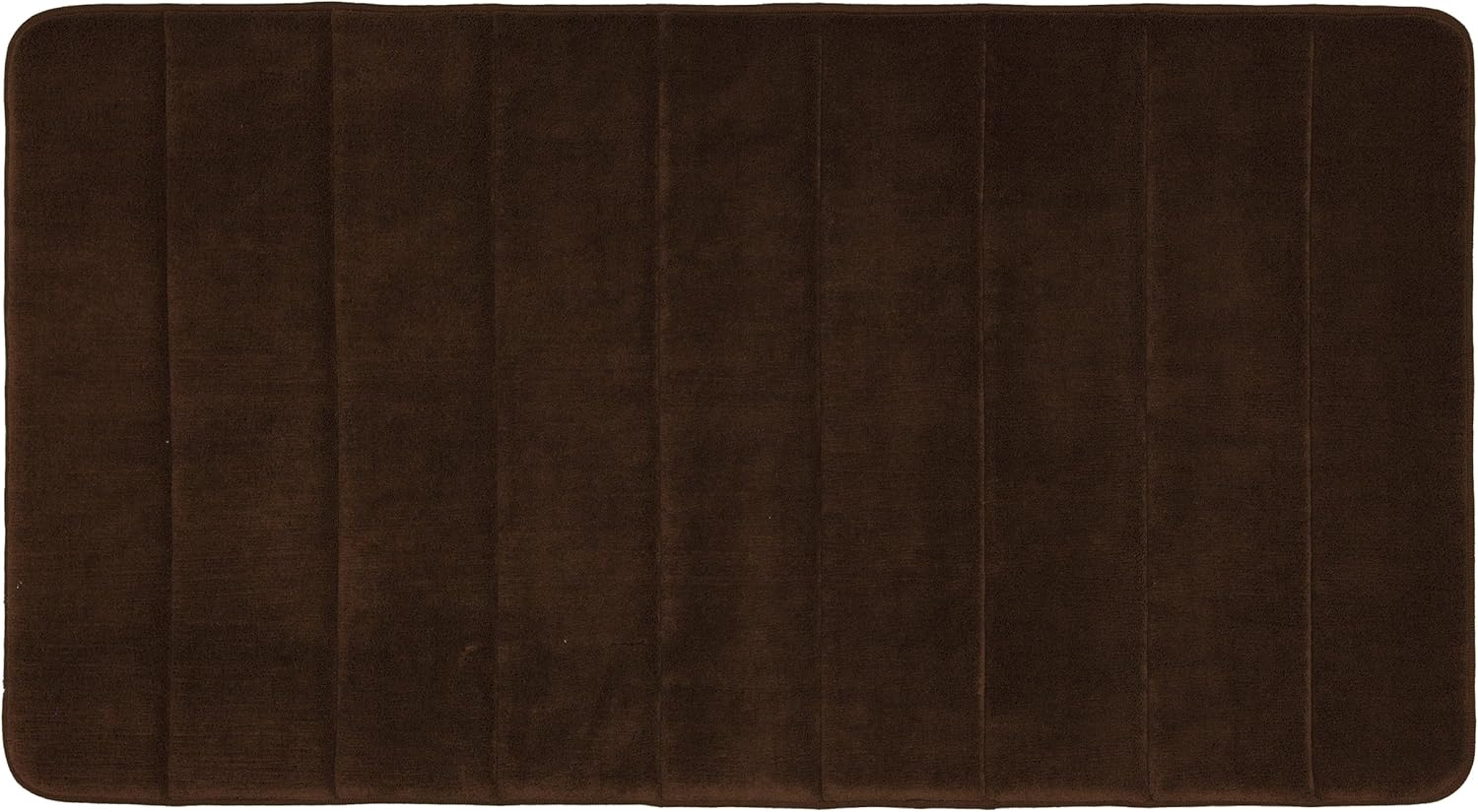 Townhouse Rugs Luxurious 19-1/2-Inch by 36-Inch Memory Foam Bath Rug, Brown
