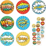 TownStix Superhero Comic Stickers 20 Sheets 200 Stickers Brand New view 1