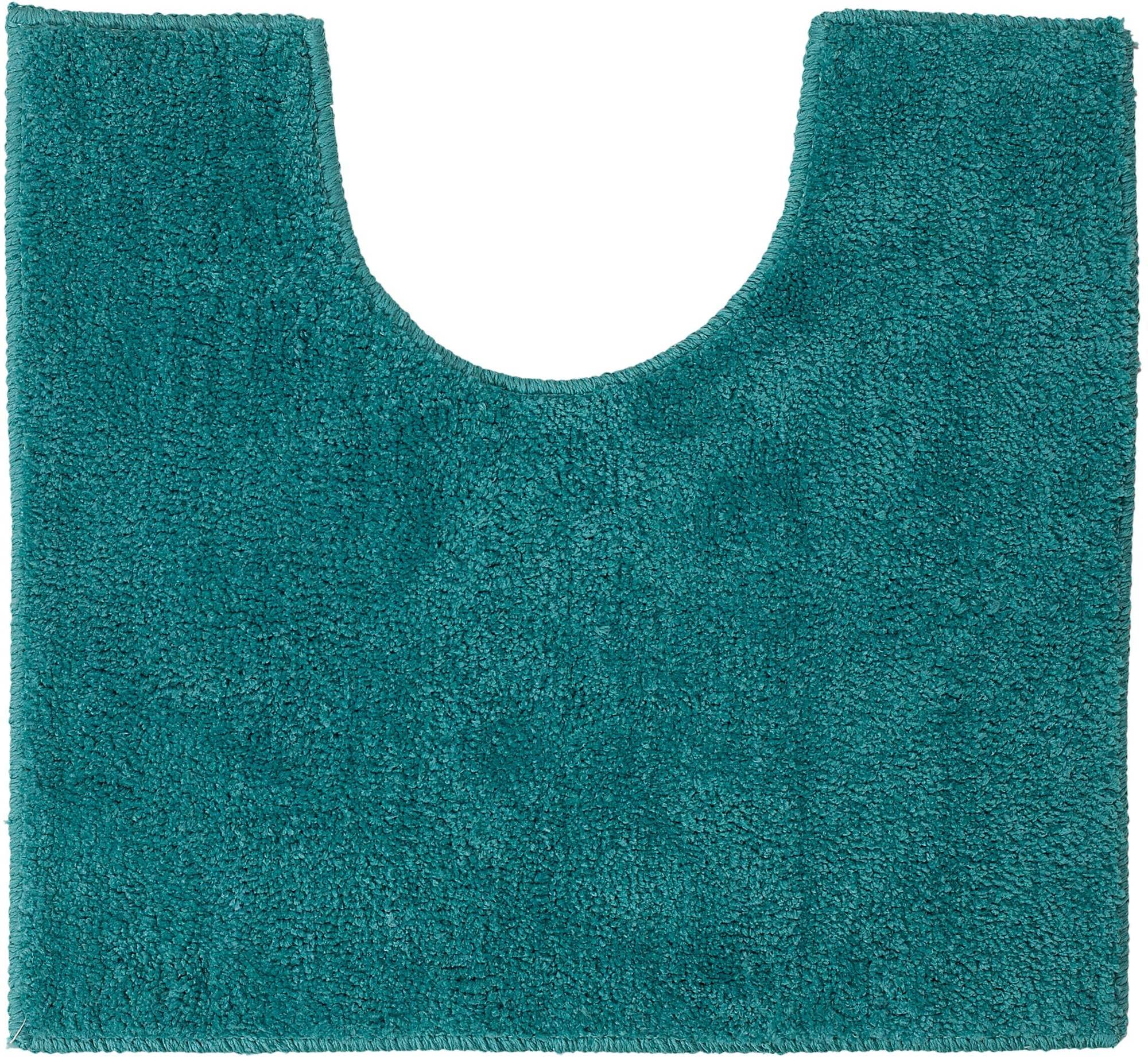 Sealskin Doux Toilet Mat, Polyester, Aqua, 45 x 1 x 50 cm