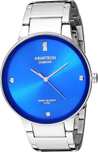 armitron diamond watch blue