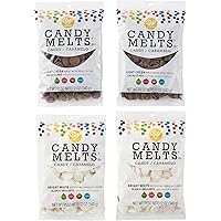Wilton Light Cocoa and Bright White Candy Melts Candy Set, Vanilla & Chocolate Candy Melts