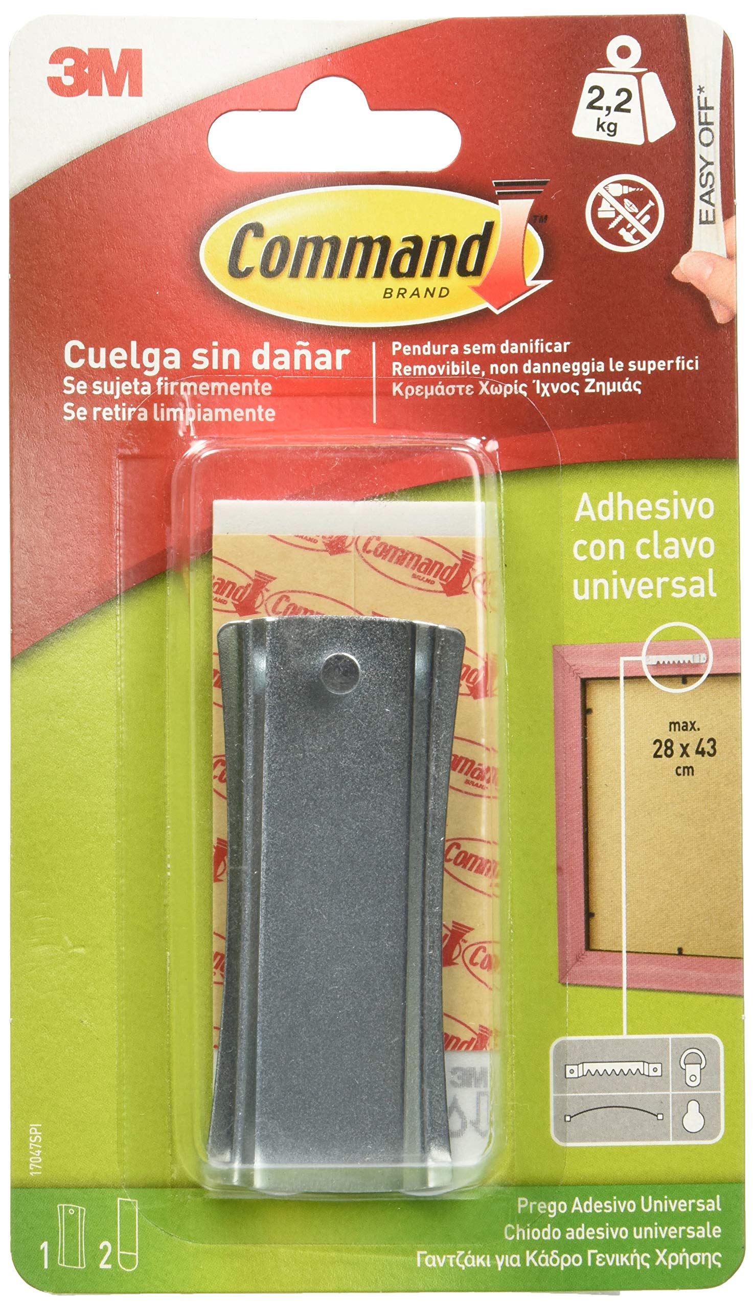 Command 17047 Painting Hook Metal Toothed Small