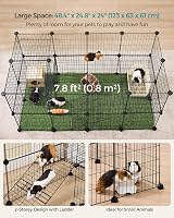SONGMICS 2-Floor Metal Pet Playpen 36 Panels 123 x 63 x 61 cm Black view 4