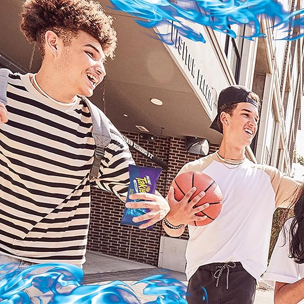 TAKIS BLUE HEAT MINI 25-PACK 1.23 OZ BITE SIZE EXTREME SPICY HOT CHILI PEPPER ROLLED CORN TORTILLA CHIPS