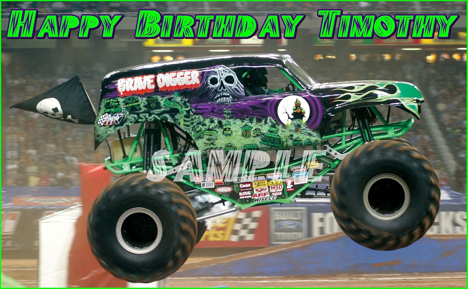 Grave Digger Monster Truck Edible Image Grave Digger Monster Truck Edible Image