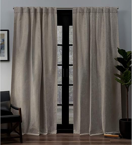 Amazon Com Exclusive Home Curtains Lancaster Basket Weave Woven