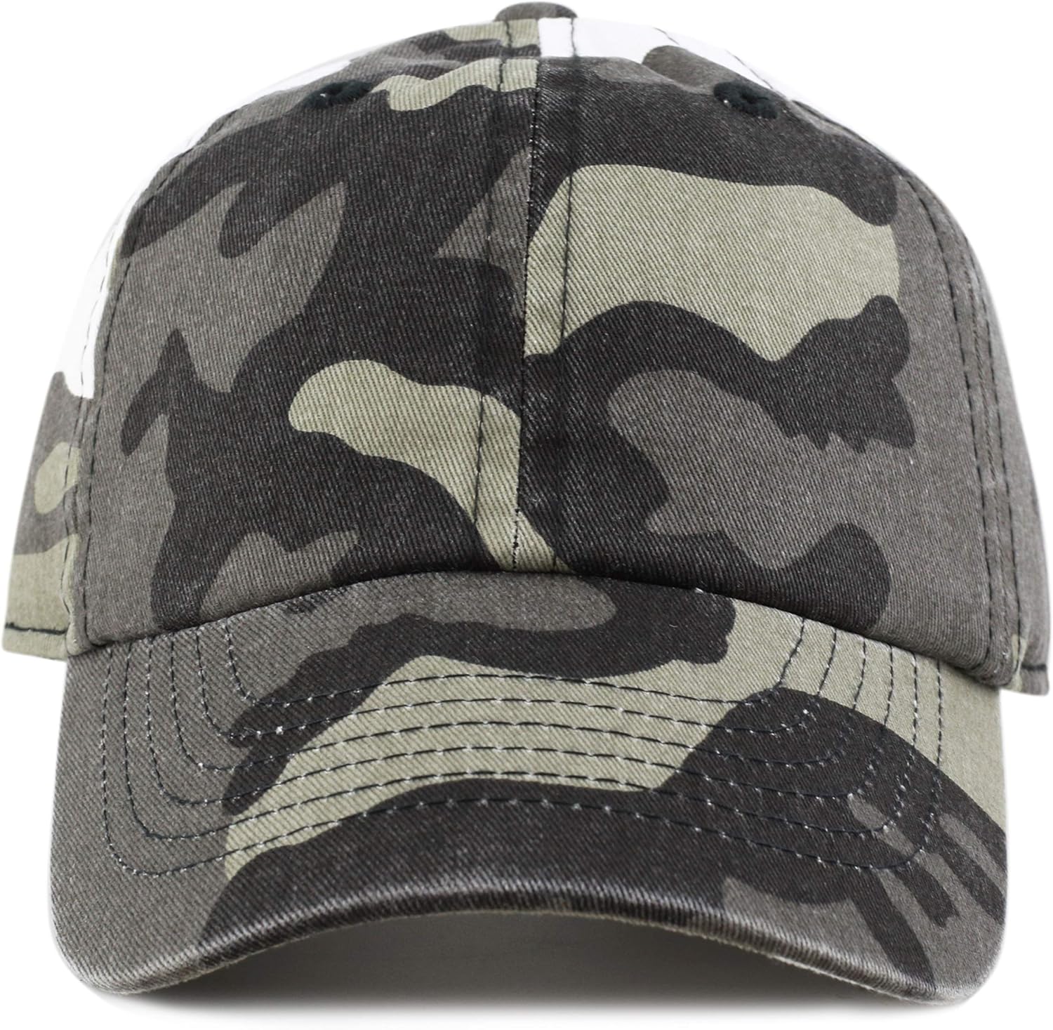 The Hat Depot Kids Washed Low Profile Cotton & Denim & Tie Dye Plain Baseball Cap Hat: Clothing