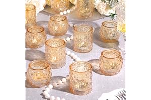 NITIME 12pcs Assorted Gold Votive Candle Holders, Tea Light Candle Holder for Table Centerpiece, Gold Candle Holders for Wedding Centerpieces, Brithday and Holiday Decorations