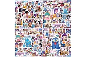 300 Pack Kpop Demon Hunters Stickers, Aesthetic Cute Demon Slayer Vinyl Waterproof Stickers for Journal, Laptop, Phone, DIY D