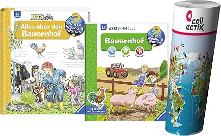 Amazon De Ravensburger Kinder Sachbuch Alles Uber Den Bauernhof Aktiv Heft Mit Bauernhoftiere
