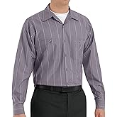 Red Kap Men's RK Industrial Stripe Work Shirt