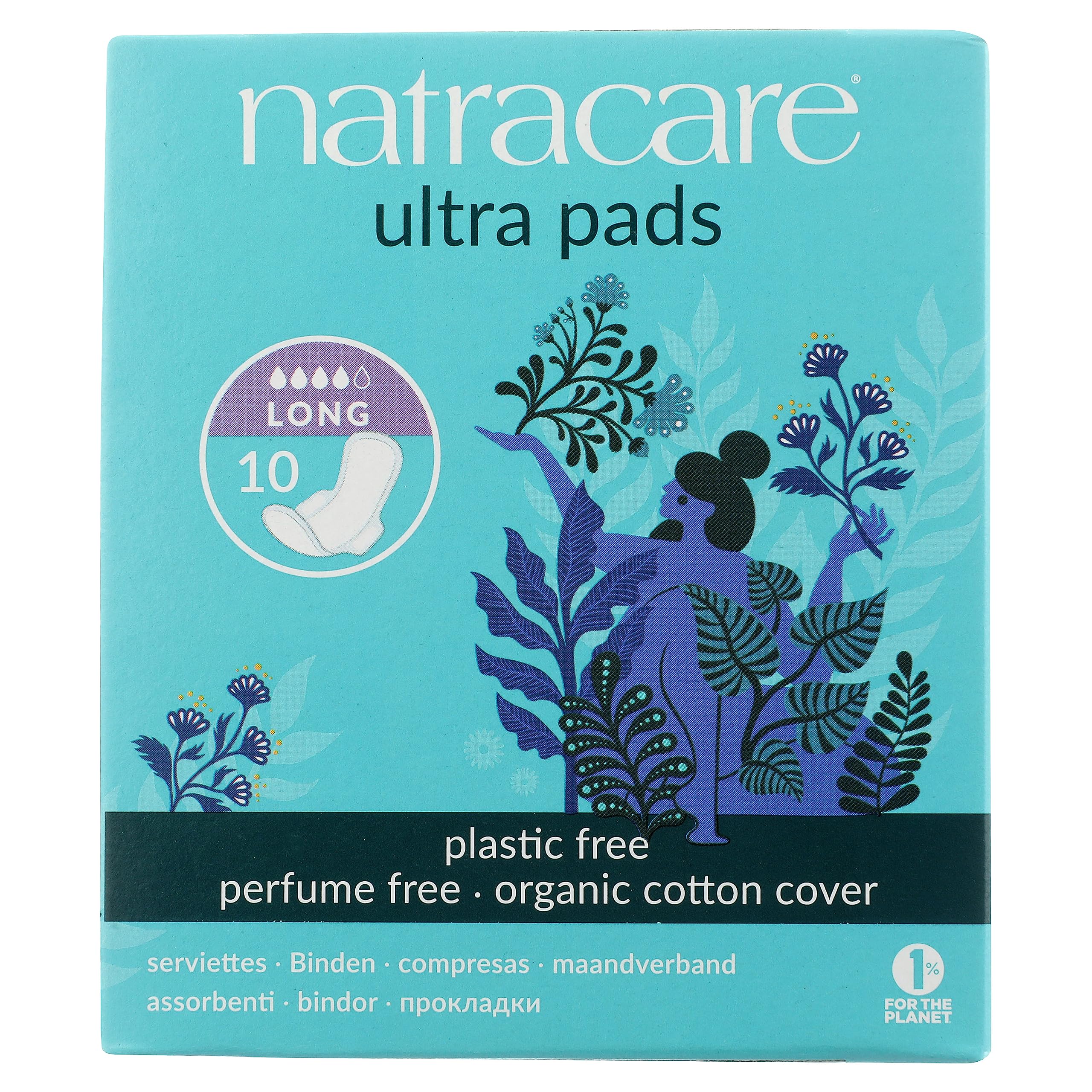 Natracare Natural Ultra Pads Long with Wings x 10
