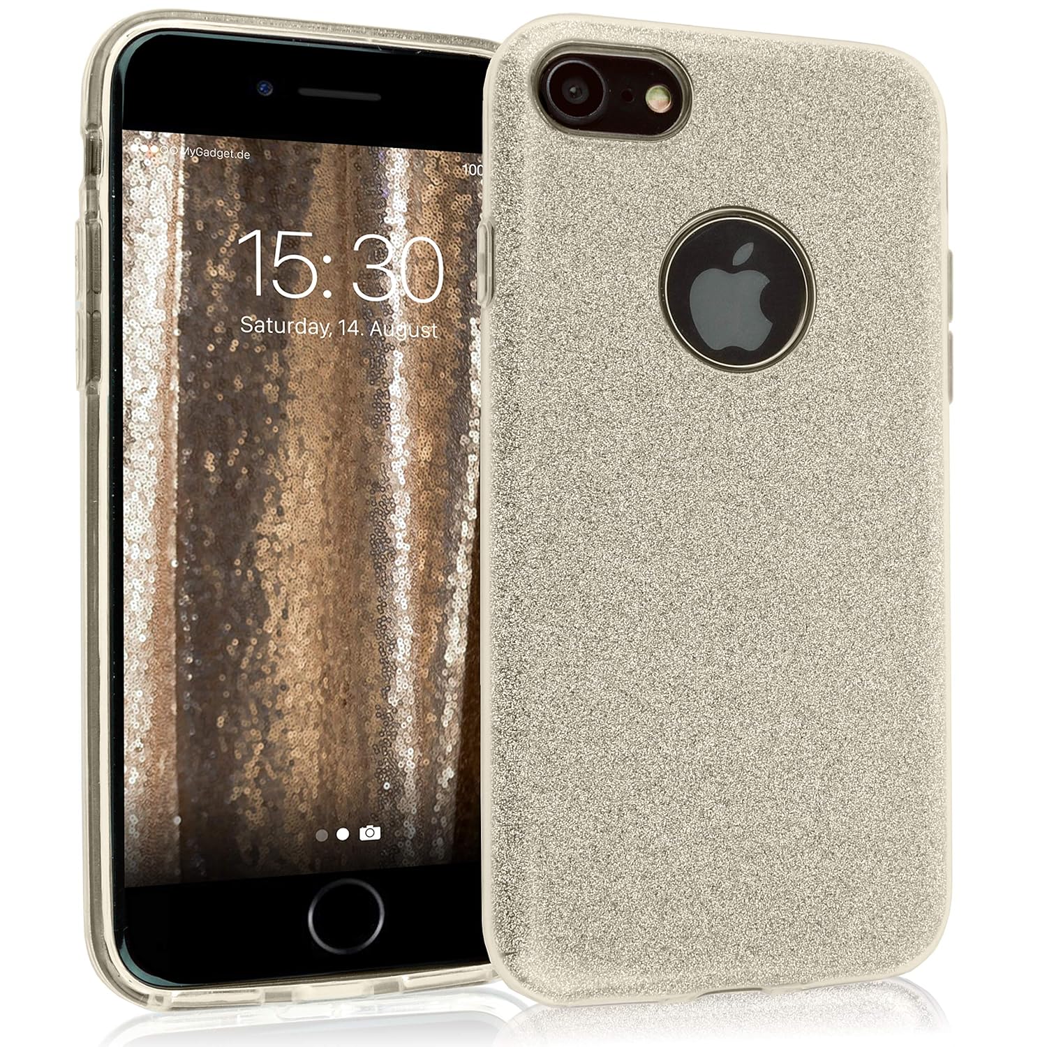 MyGadget Funda Dura de 3 Capas [Glitter Case Brillante] para Apple ...