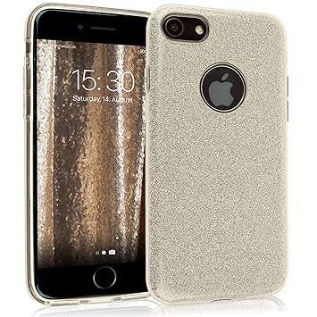MyGadget Funda Dura de 3 Capas [Glitter Case Brillante] para Apple ...