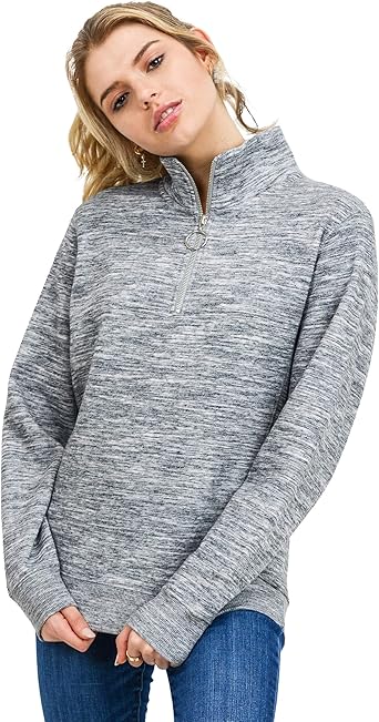 zip neck pullover