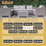 Futura Premium Rectangular Garden Furniture Cover 242x162x100cm 600D view 8