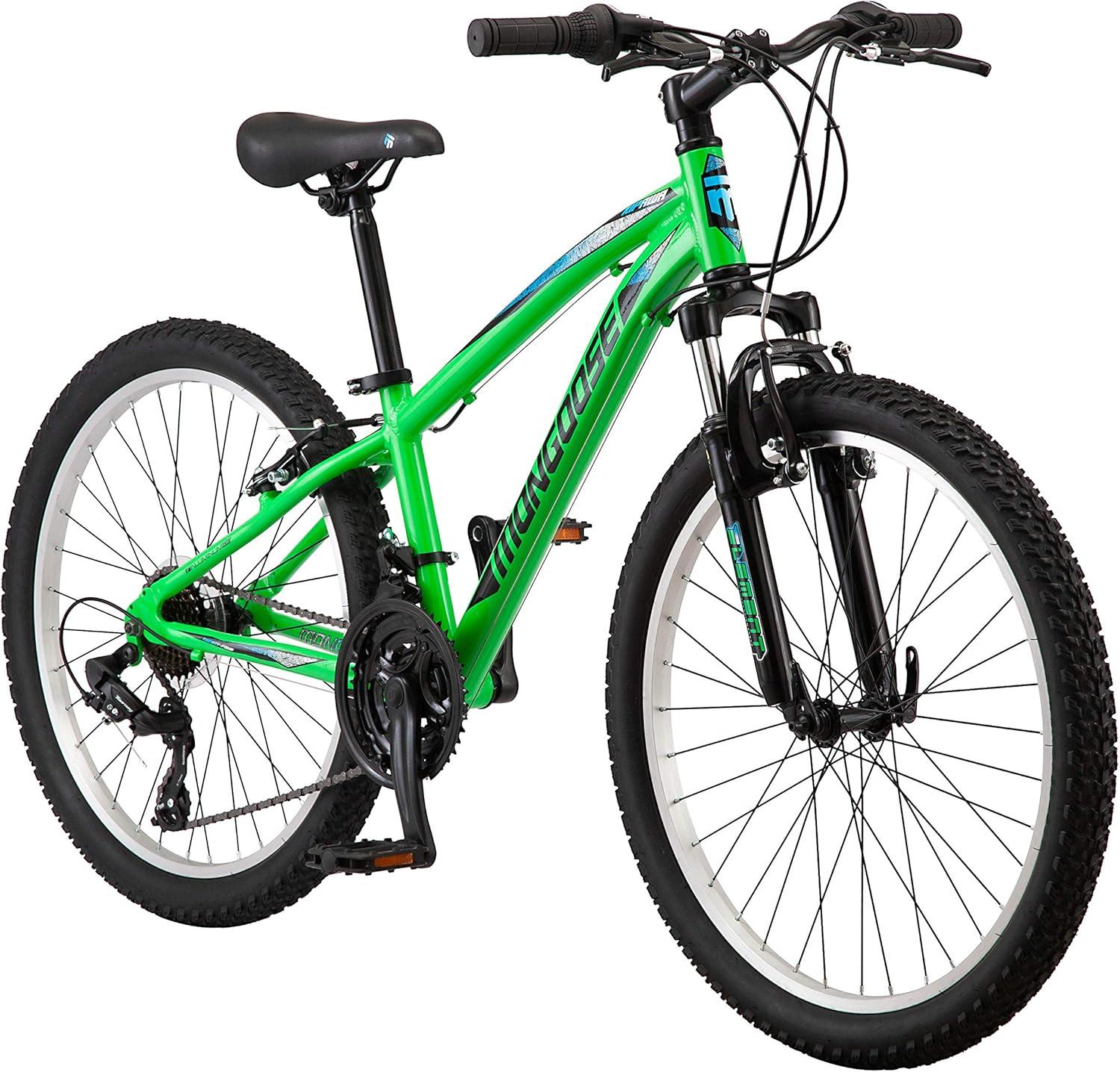 green and black mongoose bike