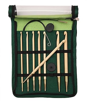 KnitPro 22550 Häkelnadel Set Bamboo tunesisch, austauschbar