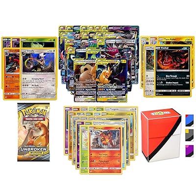 Pokemon GX garanteras med booster pack, 5 sällsynta kort, 5 holoreverse Holo kort, 20 regelbunden Pokemon kort och totem Deck Box