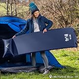 Trail Outdoor Leisure Self-Inflating Camping Mat with Pillow Blue 186x53x2.5cm view 2