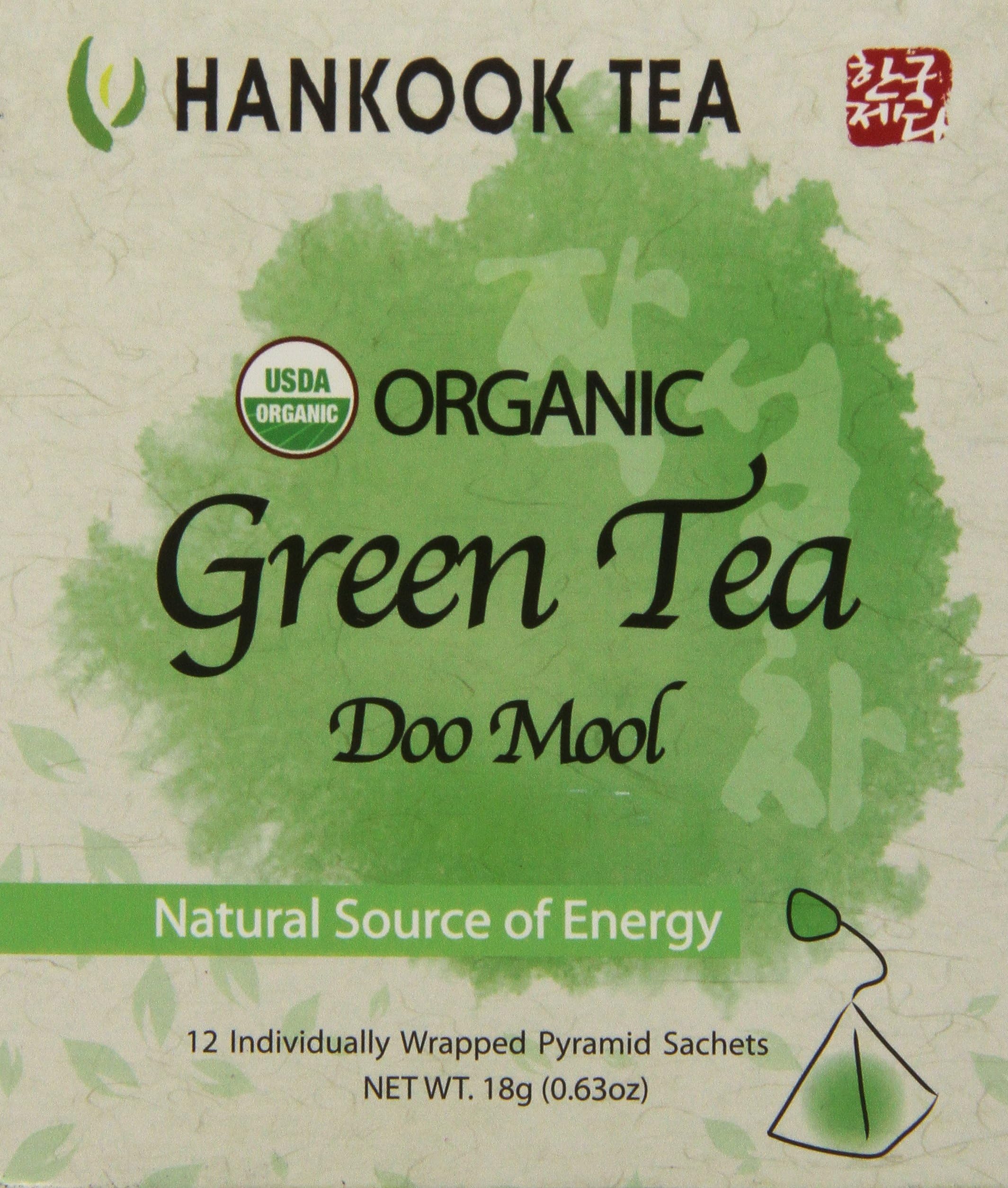 Hankook Tea Organic Doo Mool Green Tea, 12 Count (Pack of 12)