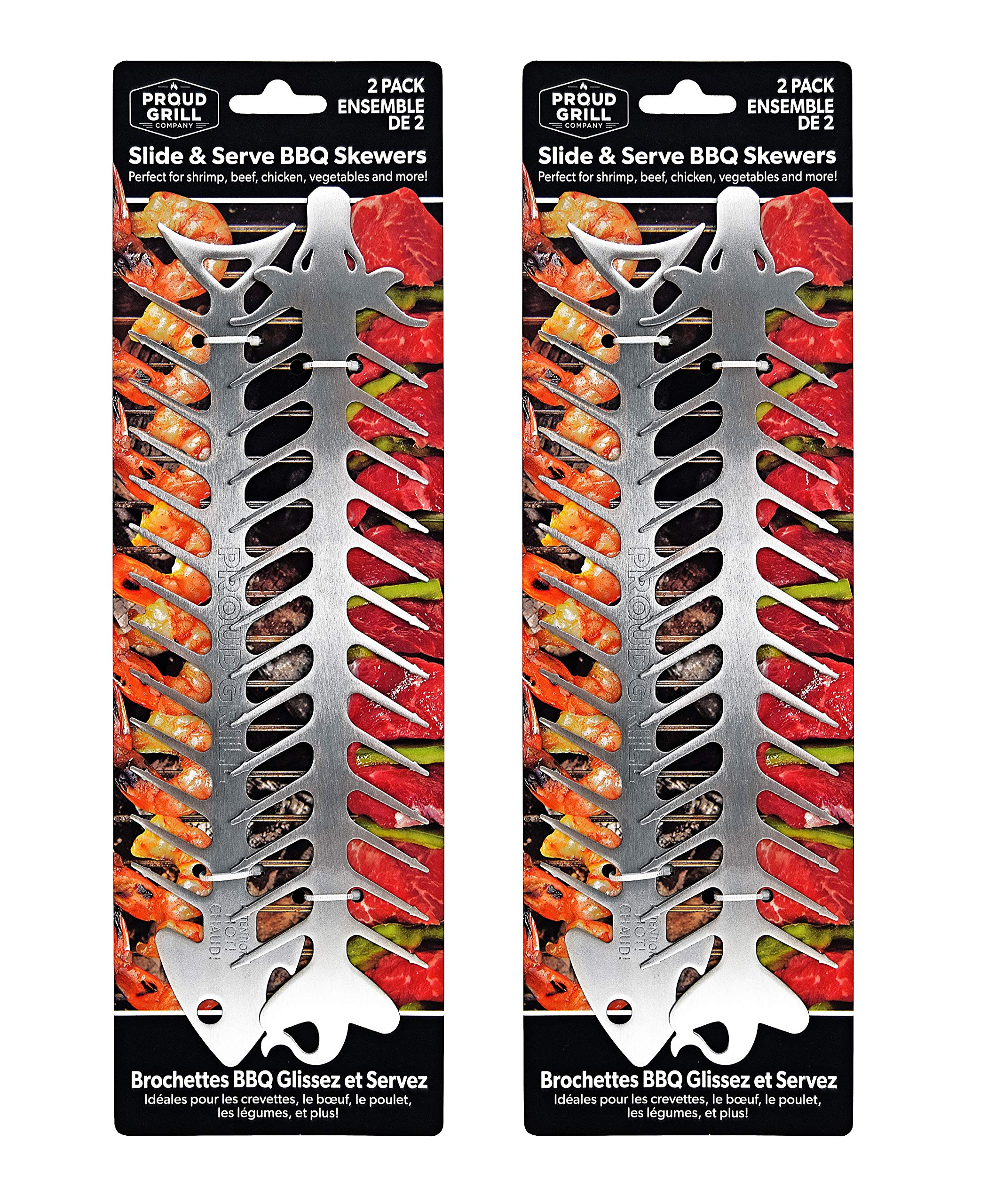 Proud Grill Slide & Serve BBQ Skewers - 4 Count