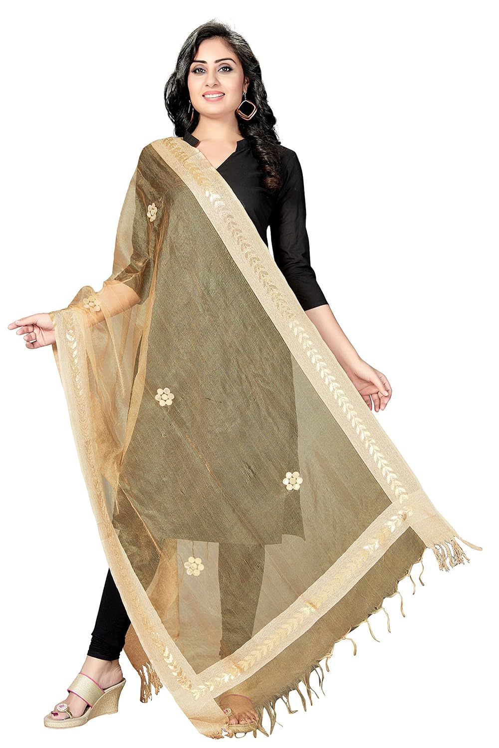 rani saahiba women's organza dupatta