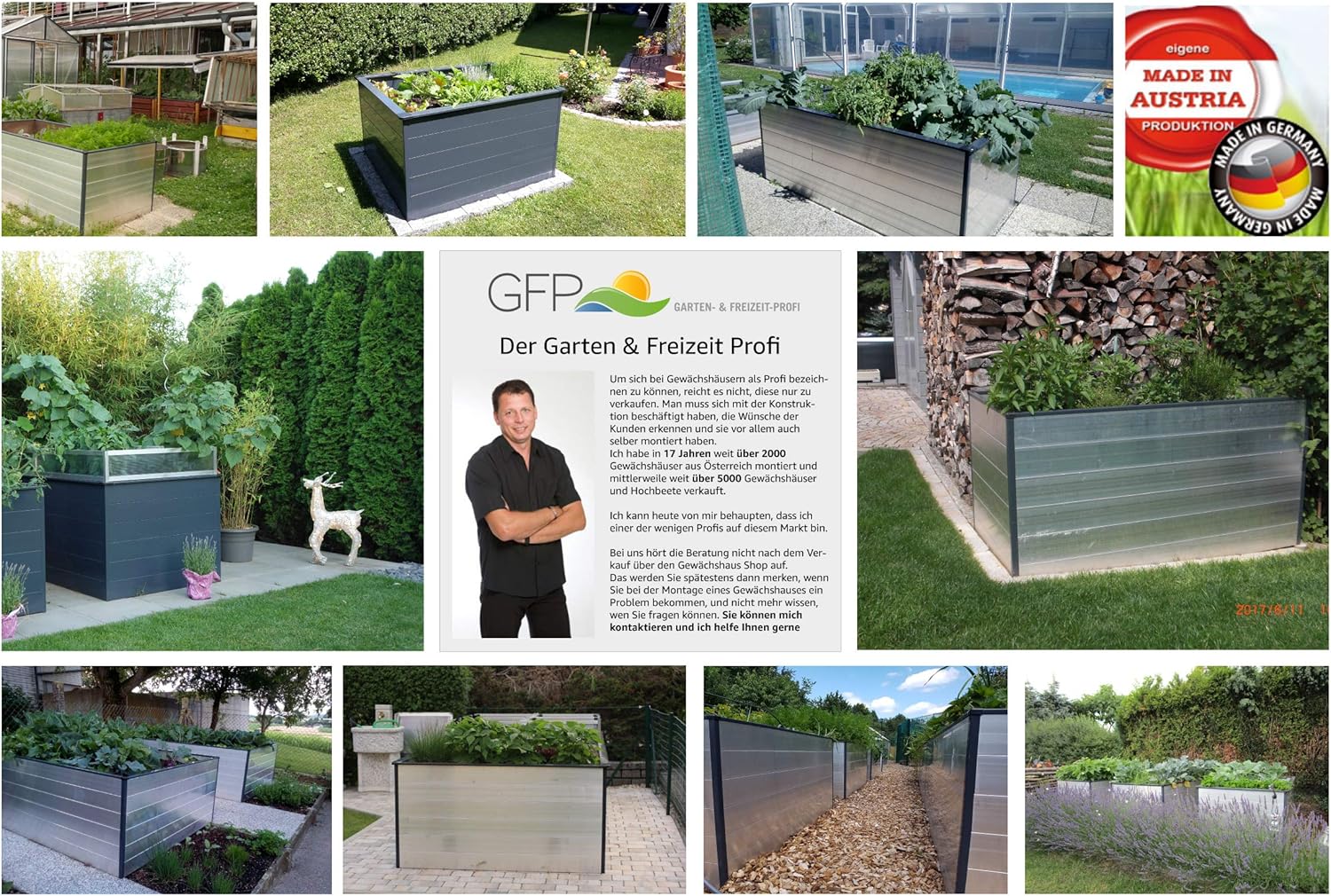 Gfp Christina 195 X 99 X 77 Bed Raised Bed Cold Frame Herb Garden Vegetable Bed Flower Bed Plant Bed Propagation Box Cold Frame Plant Table Vertical Bed Salad Bed Wood Raised