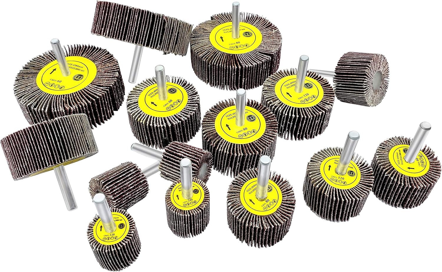 15pc Flap Sanding Wheels Kit for Drill 