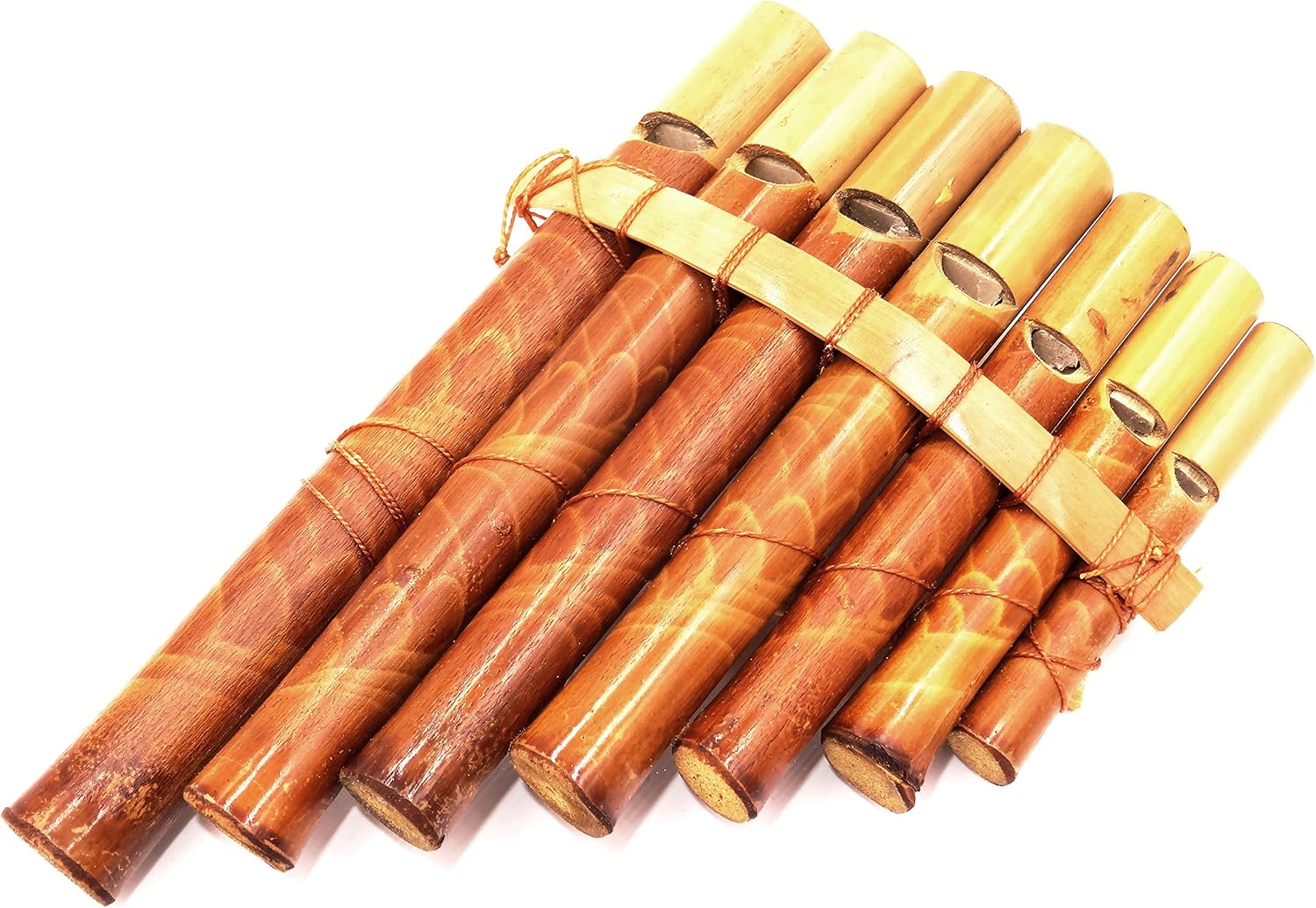 Flûte De Pan En Bambou 15 Tubes - Instrument De Musique éducatif Pour Débutants, Accordée En Sol (couleur Marron)