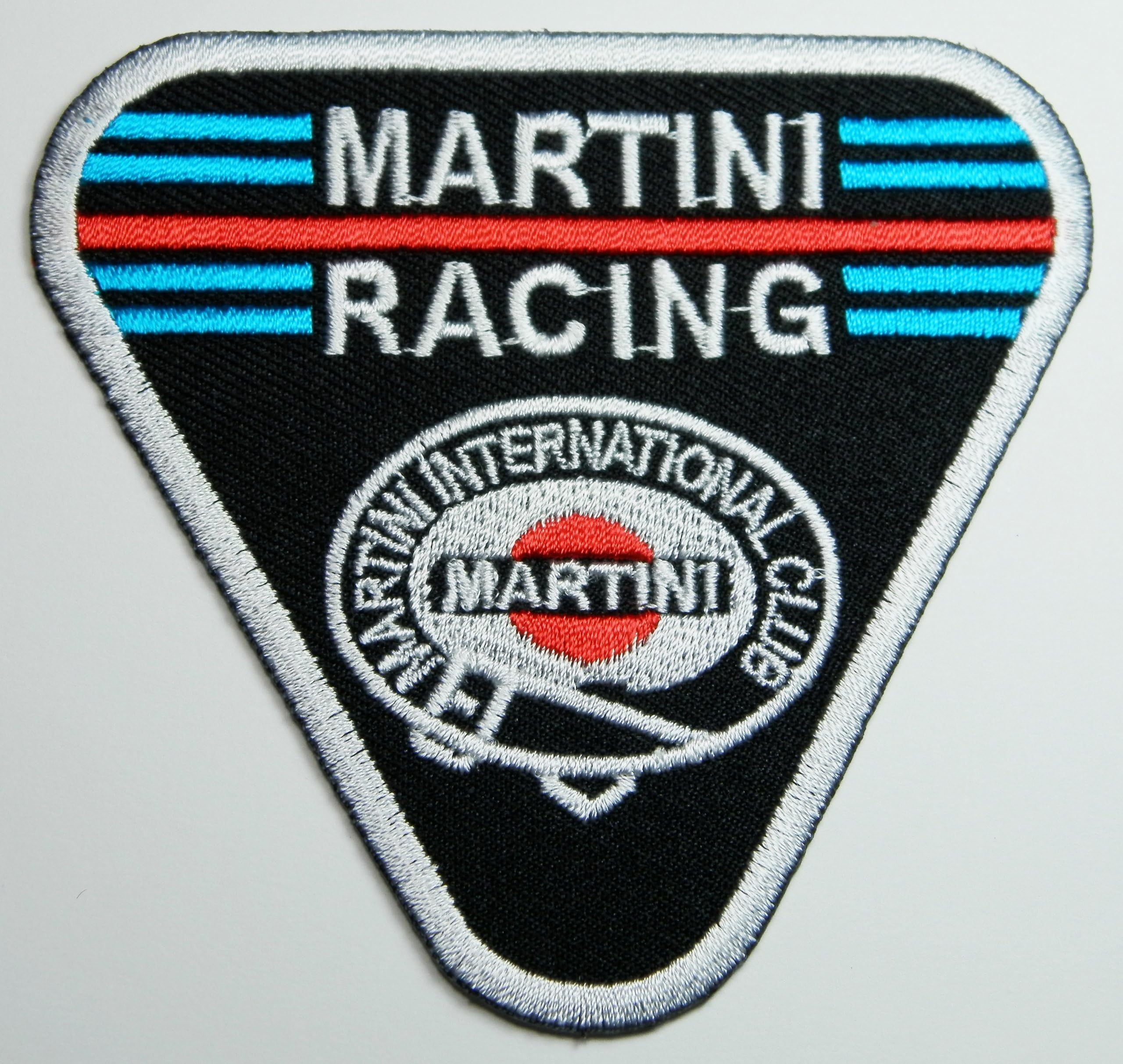 Martini Racing Patches Brand of Car Patch Embroidered Iron on Patch 8.5x8 Cm /Hooray Ya