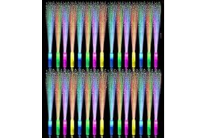 NUDALA 30 Pack LED Fiber Optic Wands - Light Up Glow Sticks Bulk with 3 Flashing Models for Christmas, Valentine's Day, Concerts & Wedding Party