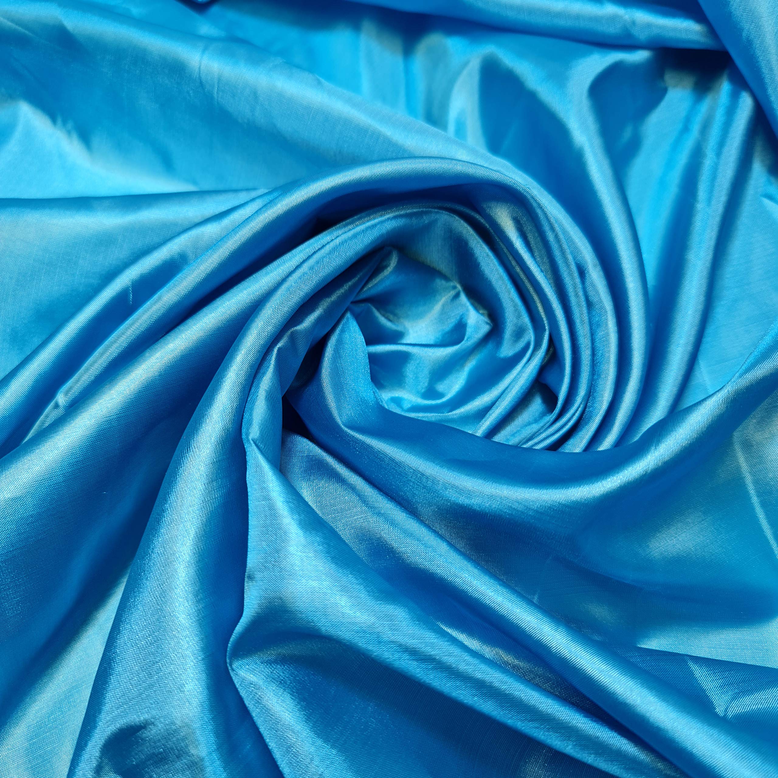 Habotai Dress Skirt Jacket Anti Static Lining Decor Fabric 150cm STH Available in 45 Colours (Turquoise, 2 Meter)