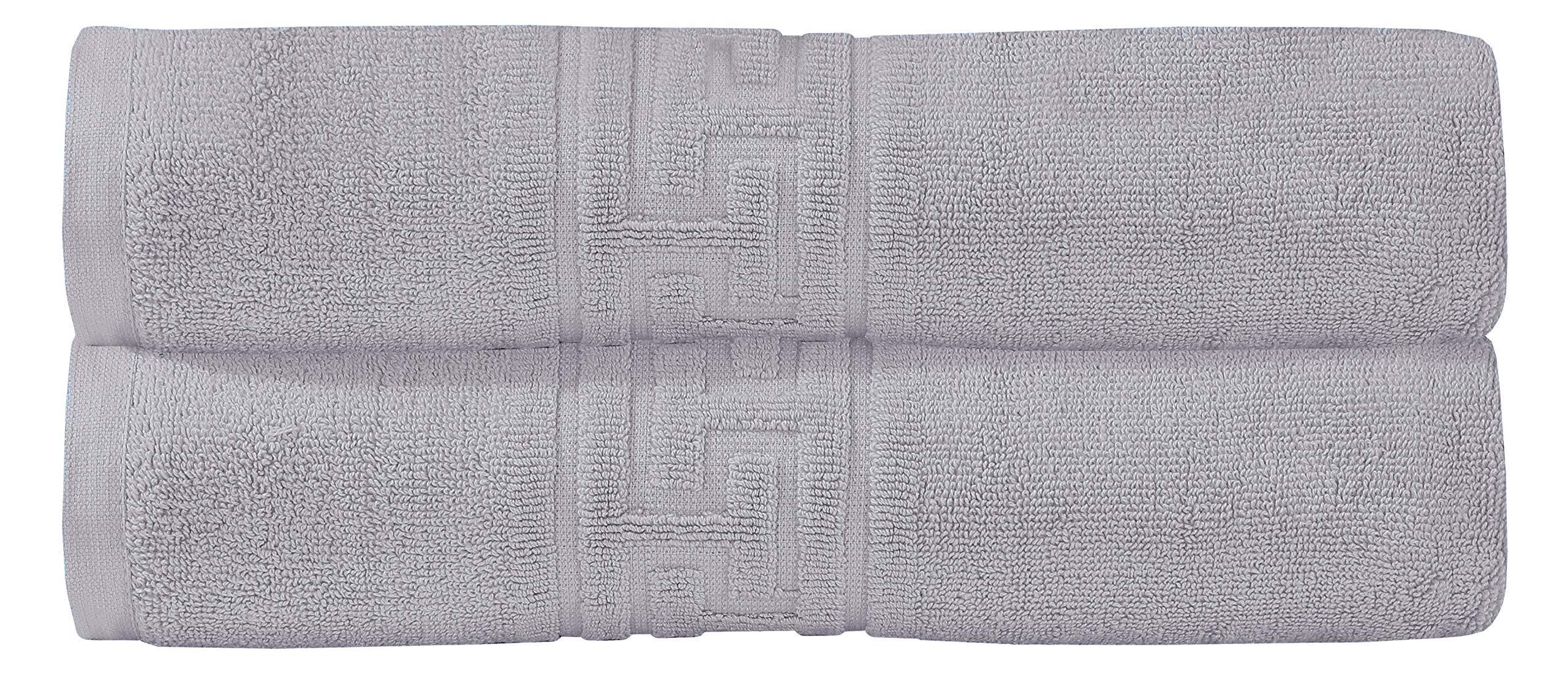 DTEX HOMES 2 Large Bath Sheets Towel Sets Highly Absorbent, Quick Dry Bath Sheets 90 x 140 cm 100% Cotton 600 GSM Bath Towels Large Bath Sheet Silver