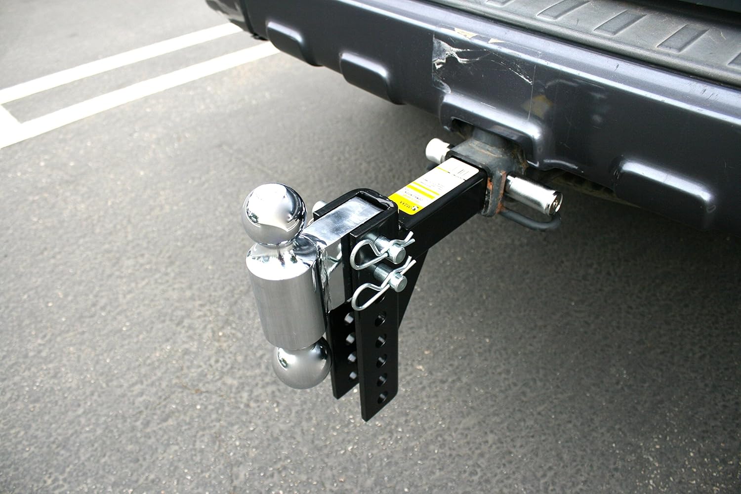 MaxxHaul 70380 Black/Chrome Adjust Dual Ball Mount: Automotive