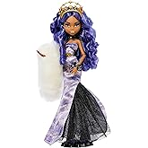 Monster High Howliday Winter Edition Doll, Clawdeen Wolf Collectible in Icy Lavender Gown with Furry Boa & Accessories