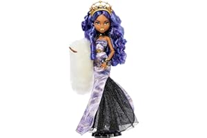 Monster High Howliday Winter Edition Doll, Clawdeen Wolf Collectible in Icy Lavender Gown with Furry Boa & Accessories