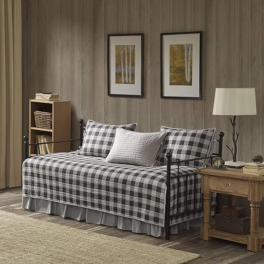 Woolrich Cotton Daybed Cover SetDouble Sided Quilting Rustic Lodge